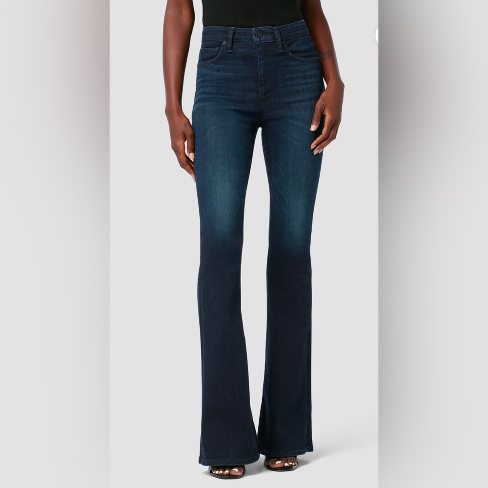 Hudson Jeans Holly high rise flare, size 26, dark tourmaline color